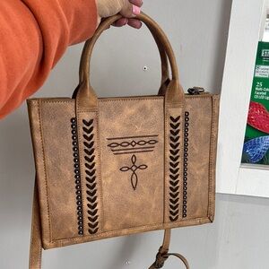 Brown Leather Tote Bag